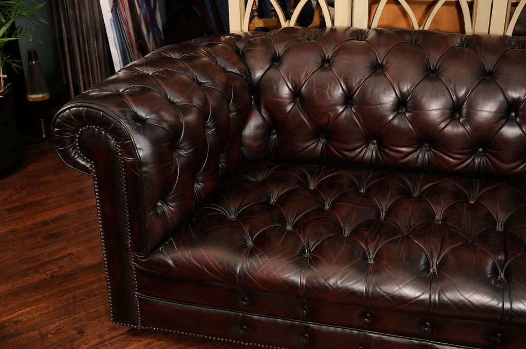 Leather Chesterfield sofa from Harrods of London