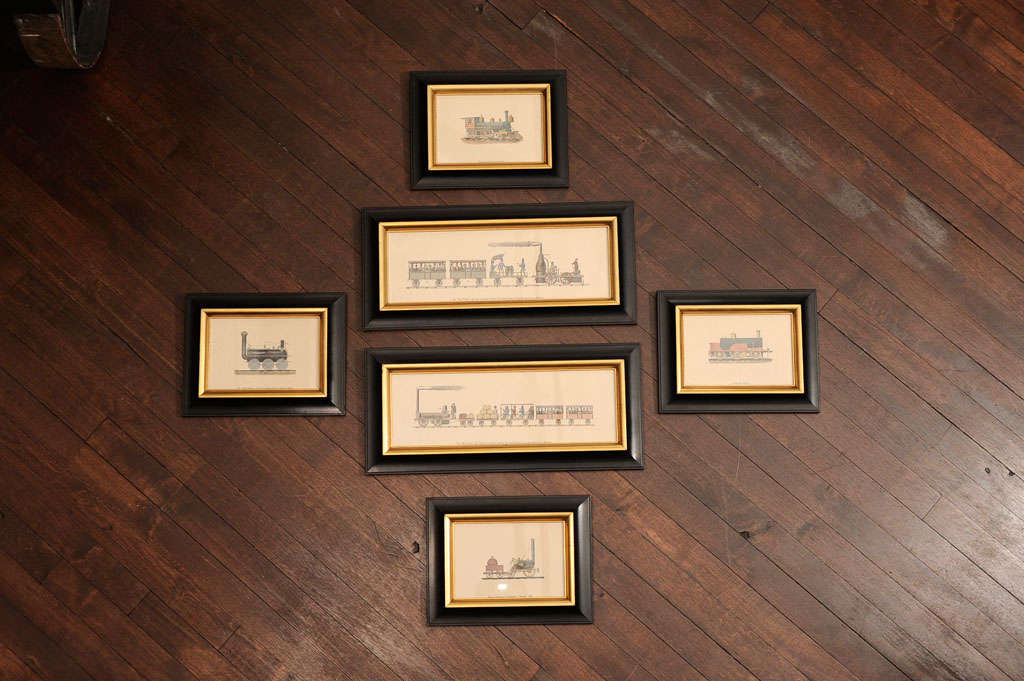 Set Of Six  Framed Locomotive Prints 4