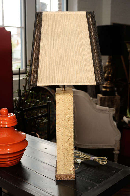 American Snake Skin Lamp For Sale