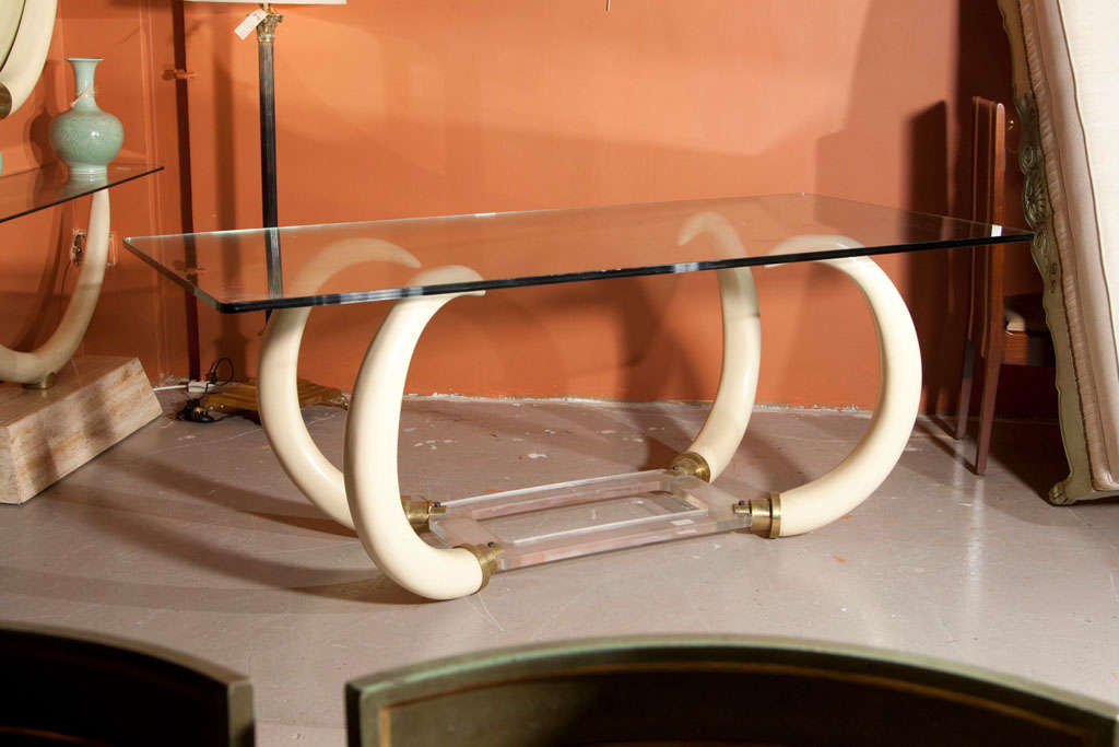 Argentine Faux Elephant Tusk Dining Table