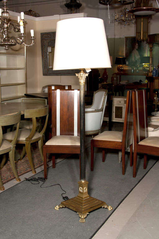 French Empire Style Bronze Floor Lamp