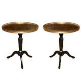 Pair of Gueridon Tables Stamped Jansen