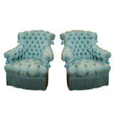 Pair of Tufted Armchairs