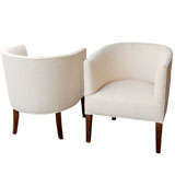 Mid Century Barrel Chairs