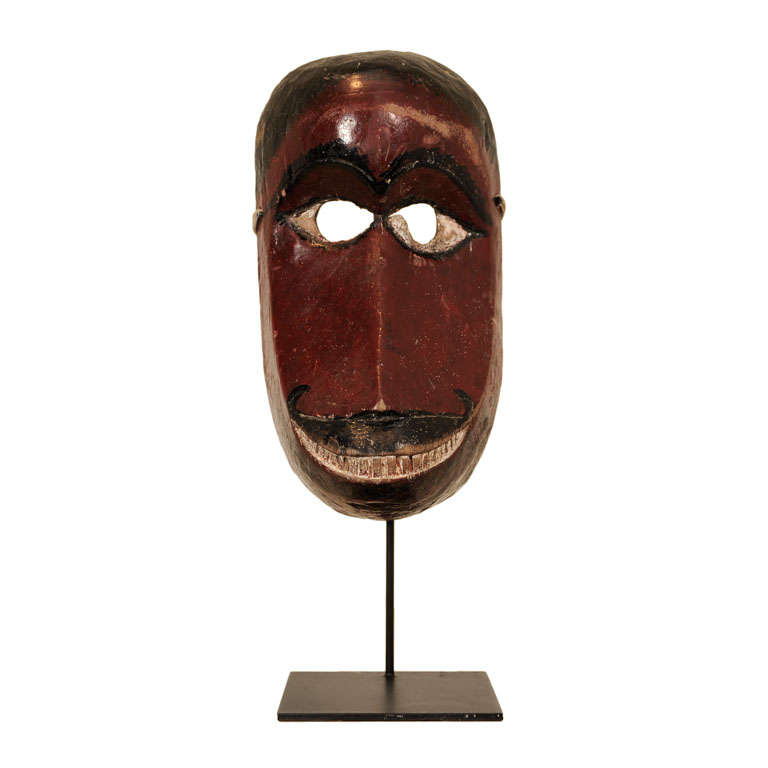 Wood Painted Hanuman Mask