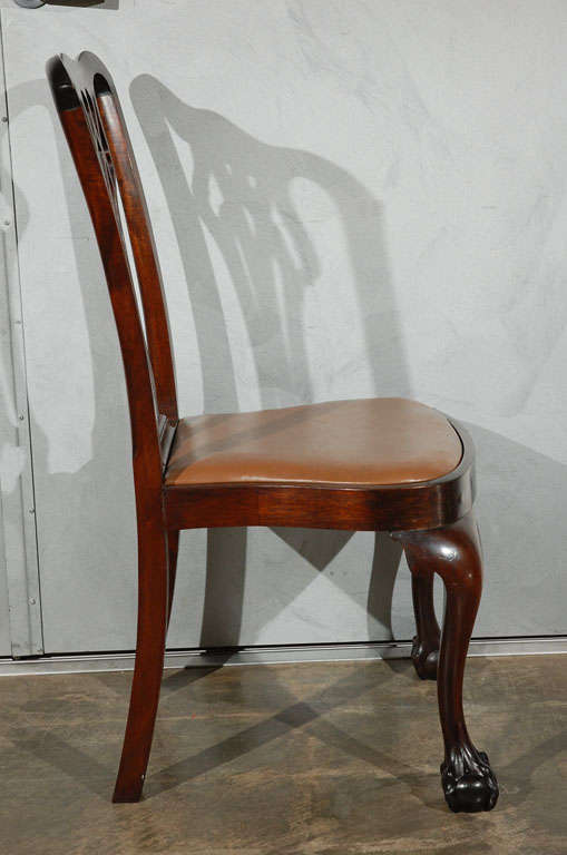Set of Six Chippendale Style Chairs For Sale 1