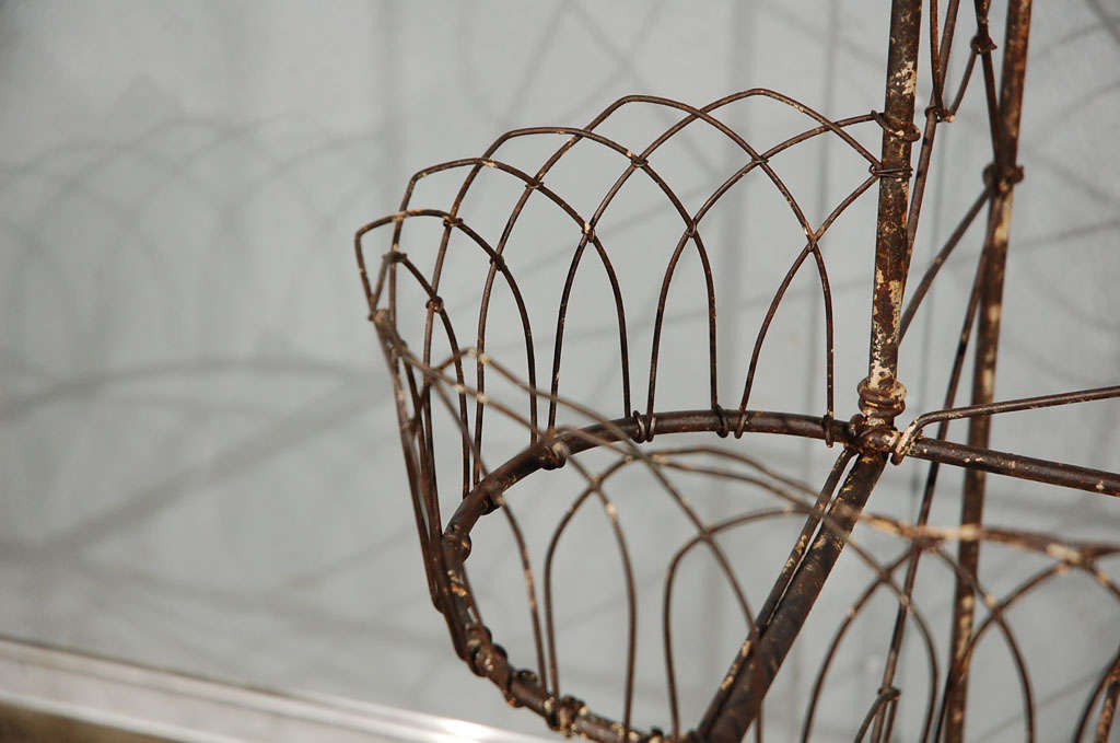 Wire Two Tier Plant Stand For Sale at 1stDibs