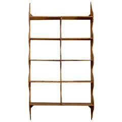 Hanging Etagere with Scalloped Edges