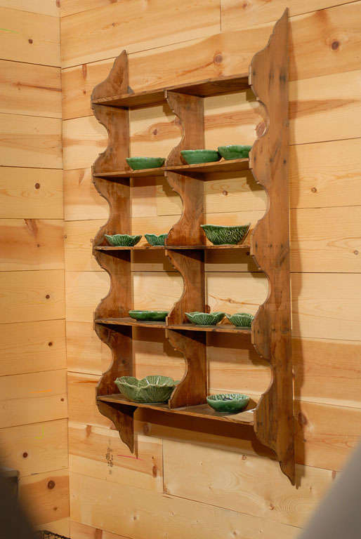 Hanging Etagere with Scalloped Edges at 1stDibs