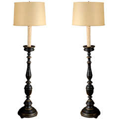 Pair of Antique Balustrades made into Floor Lamps