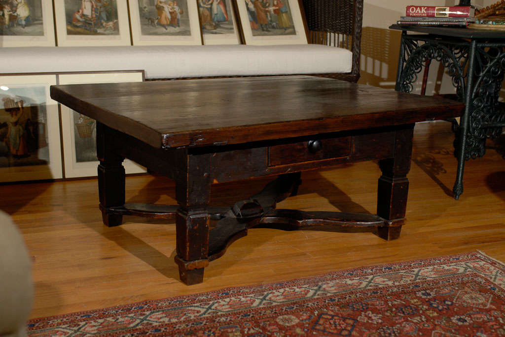 Bavarian Pine Pub Table Coffee Table c.1850s
