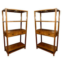 Pair of  Etageres/Bookcases, Asian inspired
