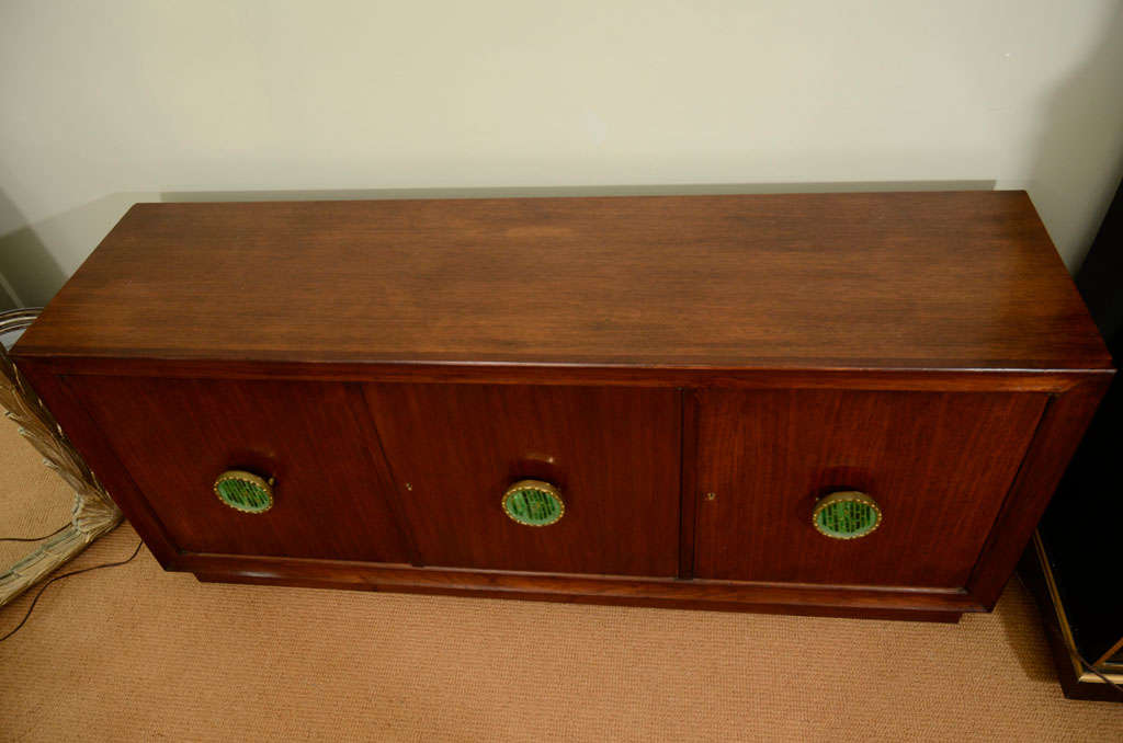 Buffet, Credenza, With Green Glass Pulls 1