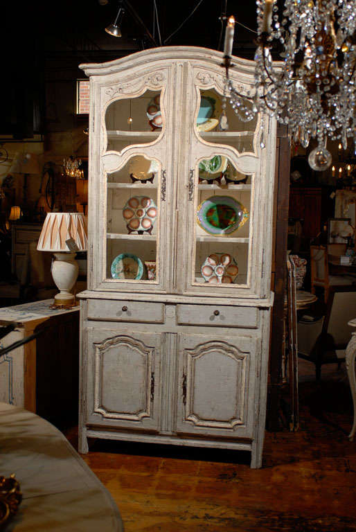 French Painted Buffet a Deux Corps 6