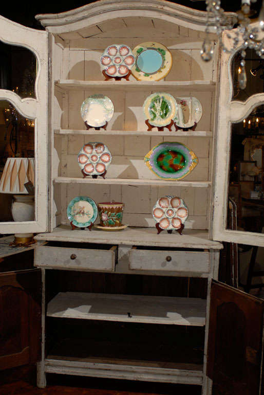 French Painted Buffet a Deux Corps 4
