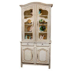 French Painted Buffet a Deux Corps