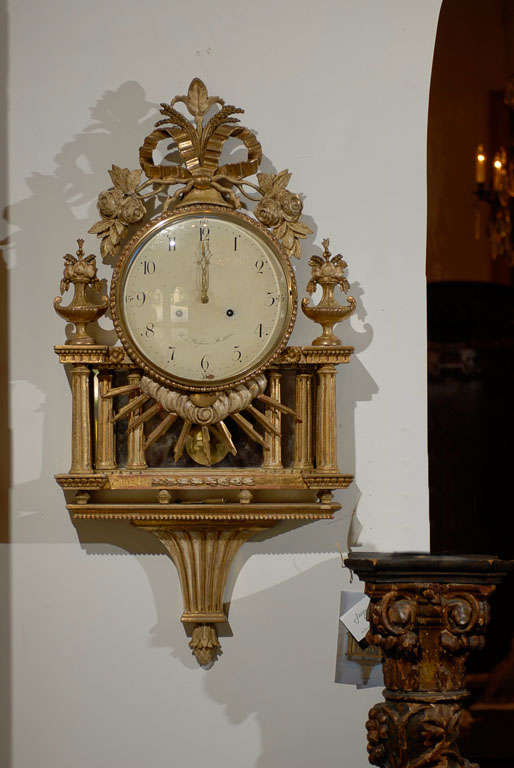 18th Century Sweish Cartel Clock- Maker Hans Wessman. This is a one of a kind piece. Please visit our website jadamsantiques.com to see our complete inventory.