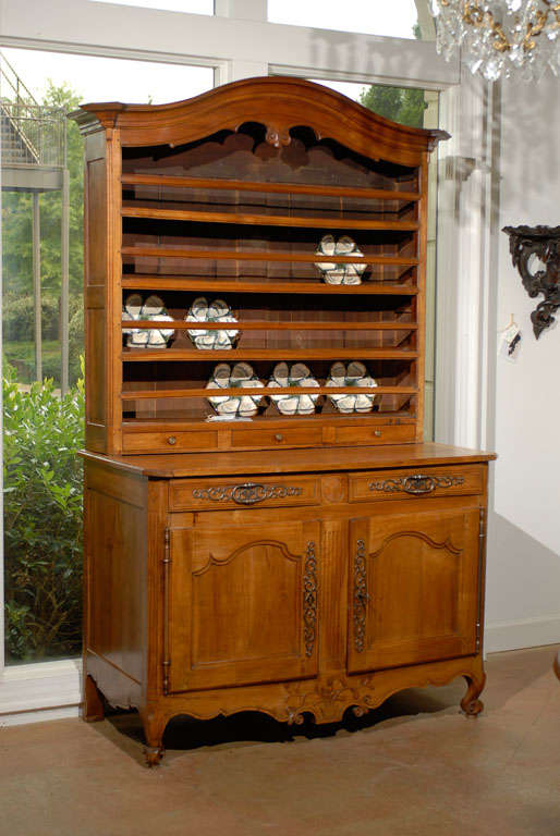 Early 19th Century French Walnut Vaisselier

One of a kind antique.  