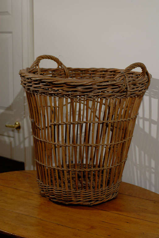 19th Century French Basket For Sale at 1stDibs