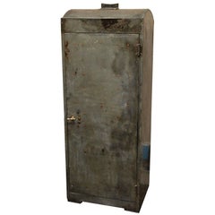 1920 English Industrial Metal Cabinet