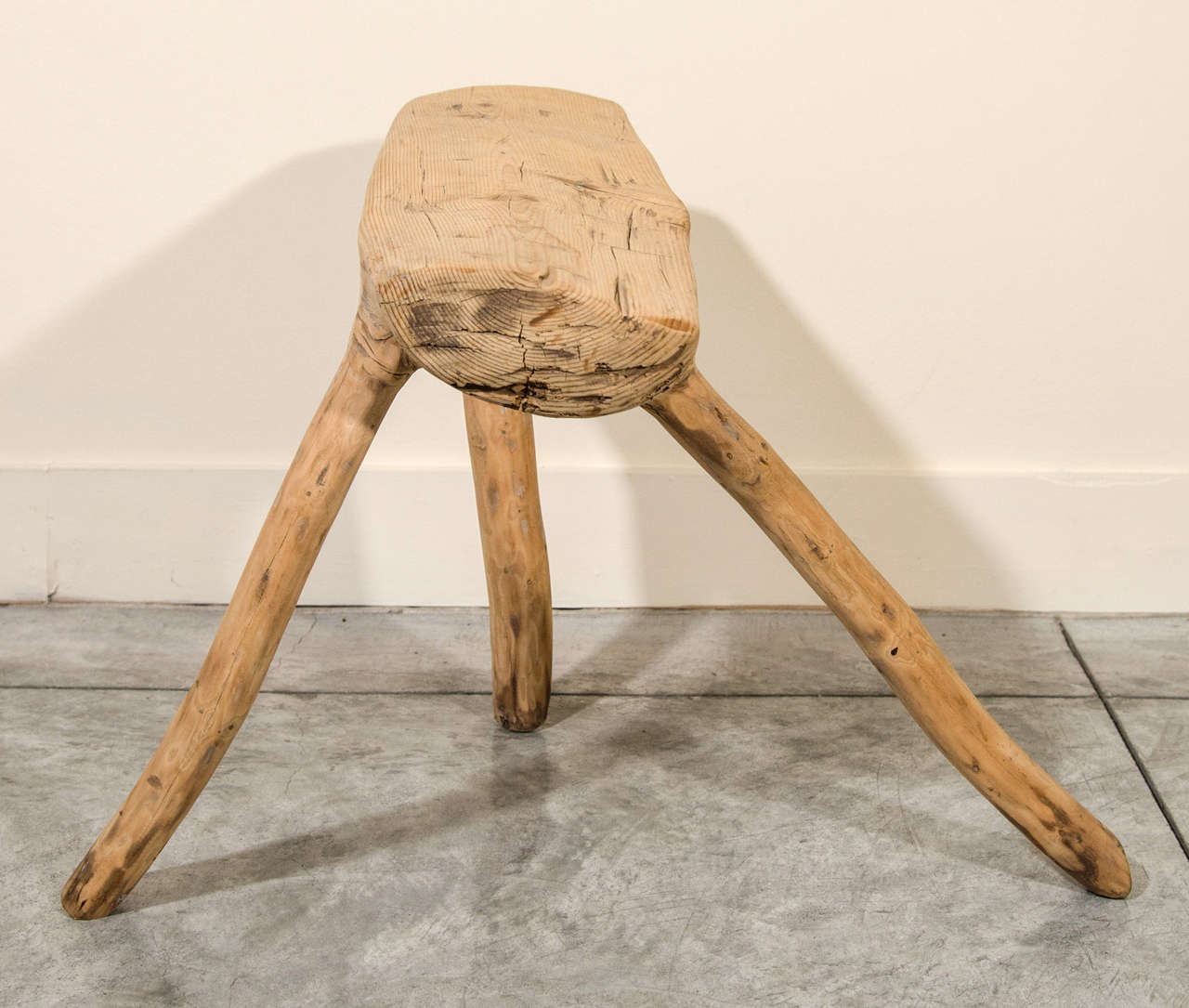 Quirky Antique Stool In Good Condition In New York, NY