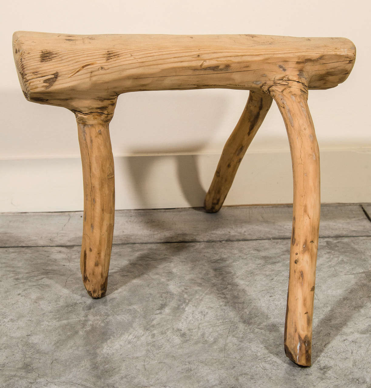 Pine Quirky Antique Stool