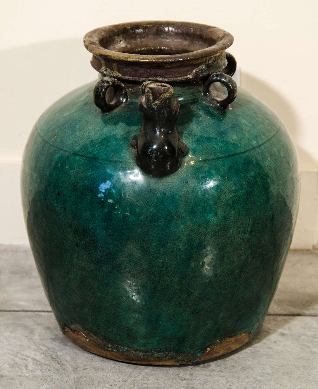 Antique Ceramic Wine Jar at 1stDibs