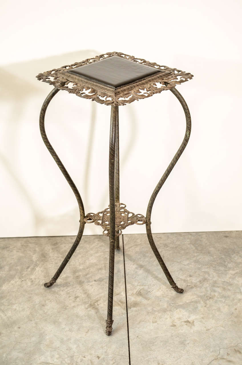 Pair of Iron Flower Stands For Sale 1