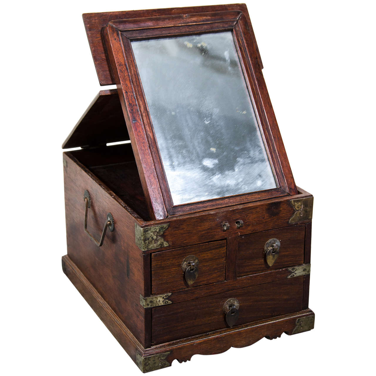 19th Century Rosewood Jewelry Box