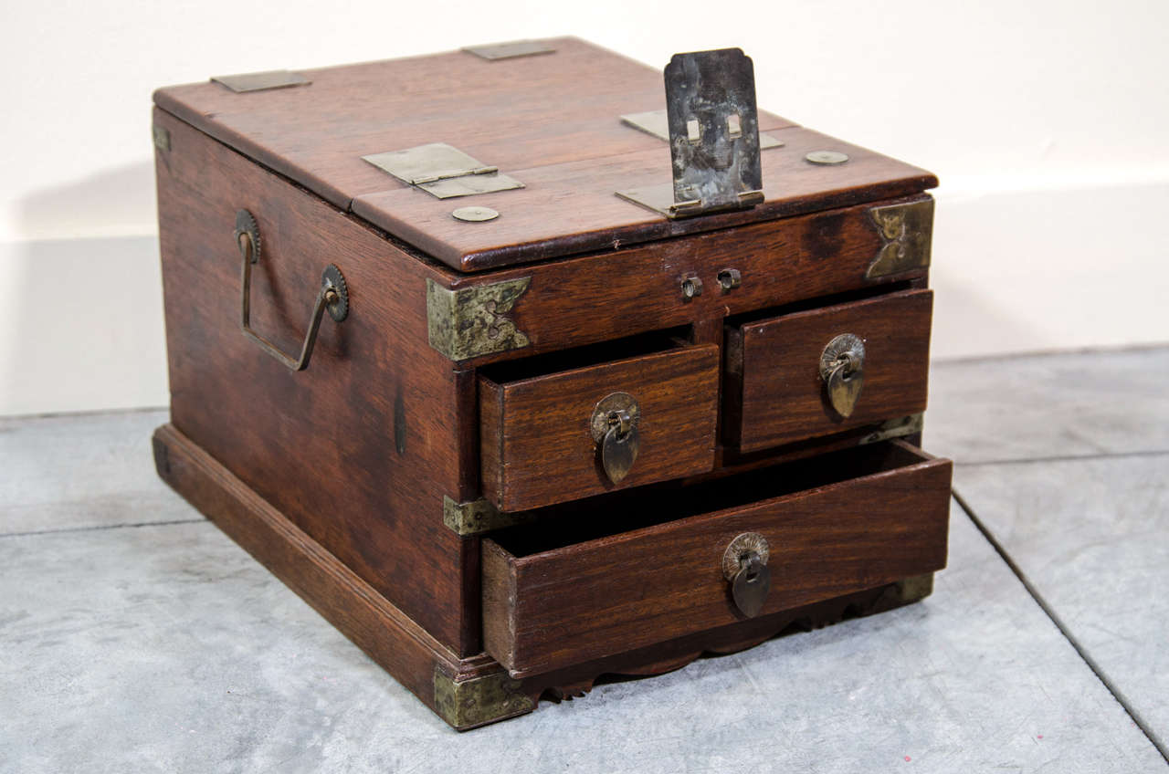 19th Century Rosewood Jewelry Box 2