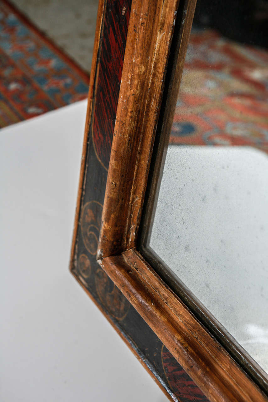 19th Century Tuscan Frames with Mercury Glass Mirrors