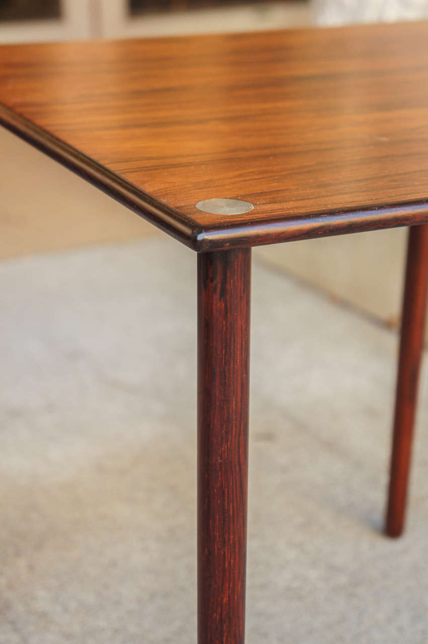 Pair of Danish Modern Side Tables of Finely Figured Rosewood 1