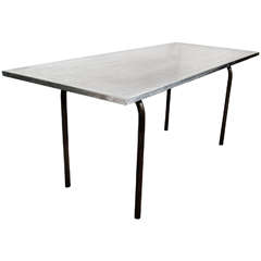 Zinc Top French Schoolhouse Table