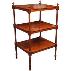 English Regency mahogany three tier étagère