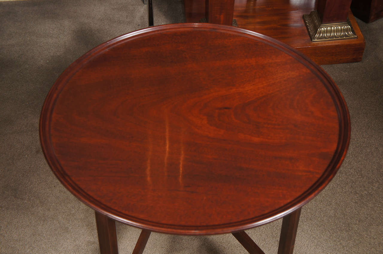 British George III style mahogany fold up side table
