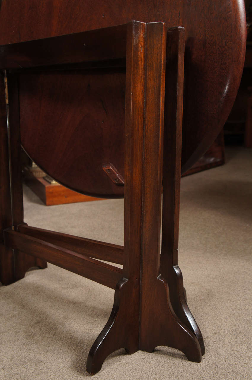 19th Century George III style mahogany fold up side table