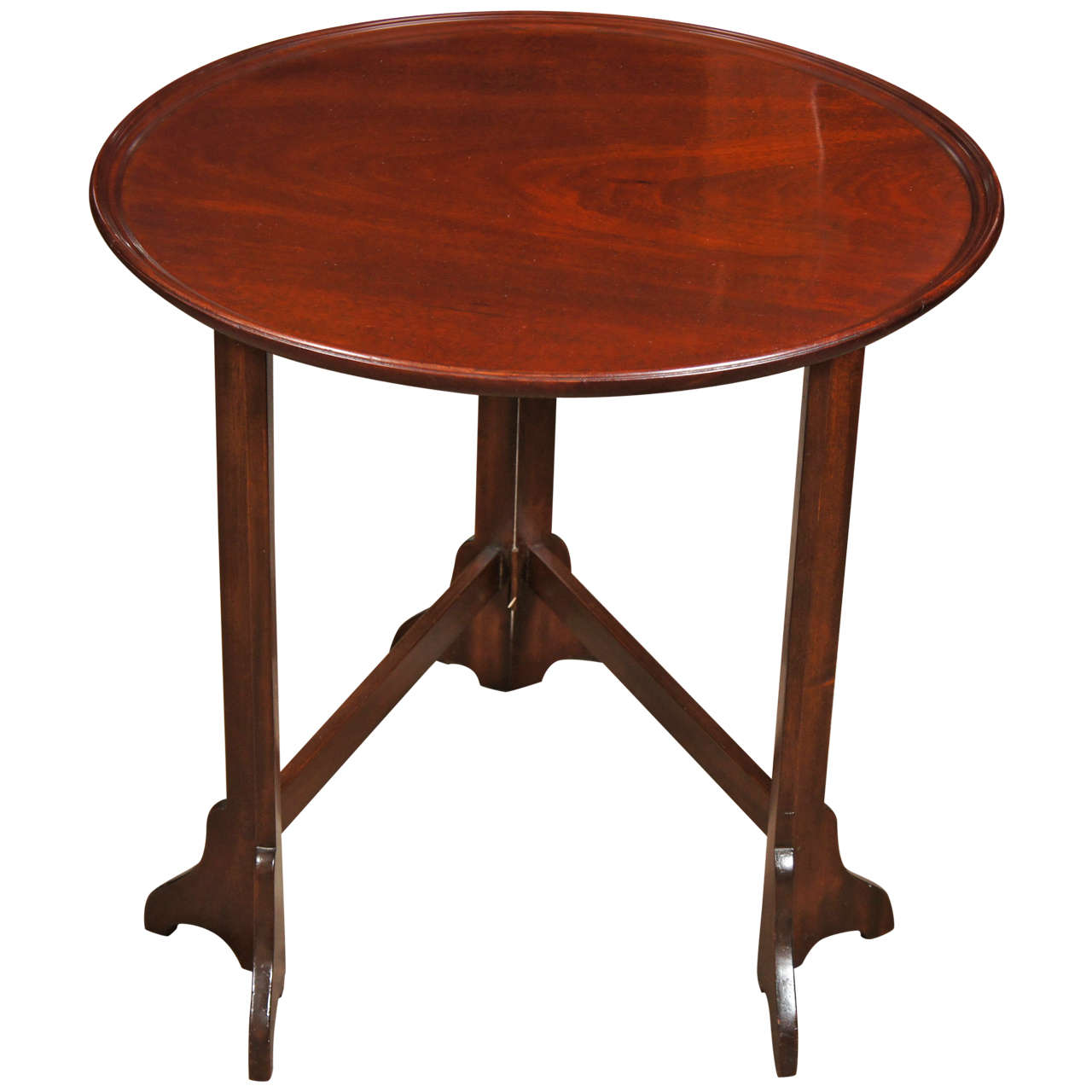 George III style mahogany fold up side table