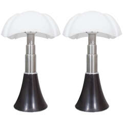 Pair of Pipistrello Table Lamps by Gae Aulenti