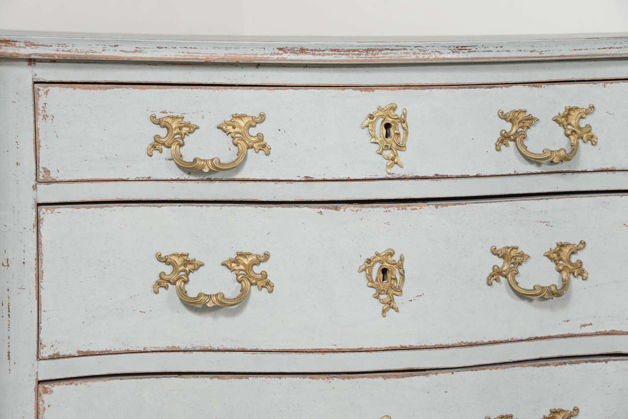Baroque Swedish Painted Commode For Sale
