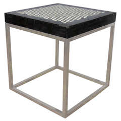 Indian Bone Inlay Side Table