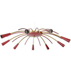 Stilnovo Style Flush Mount 'Spider' Chandelier 6