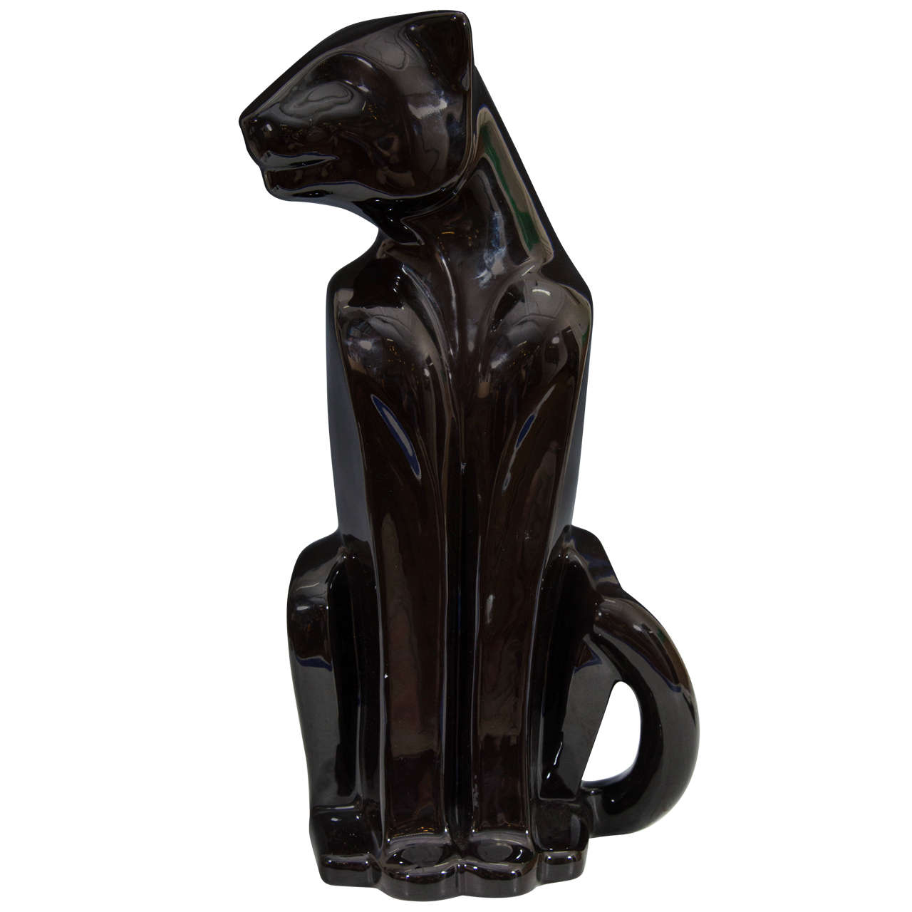 Vintage Art Deco Style Haeger Pottery Panther