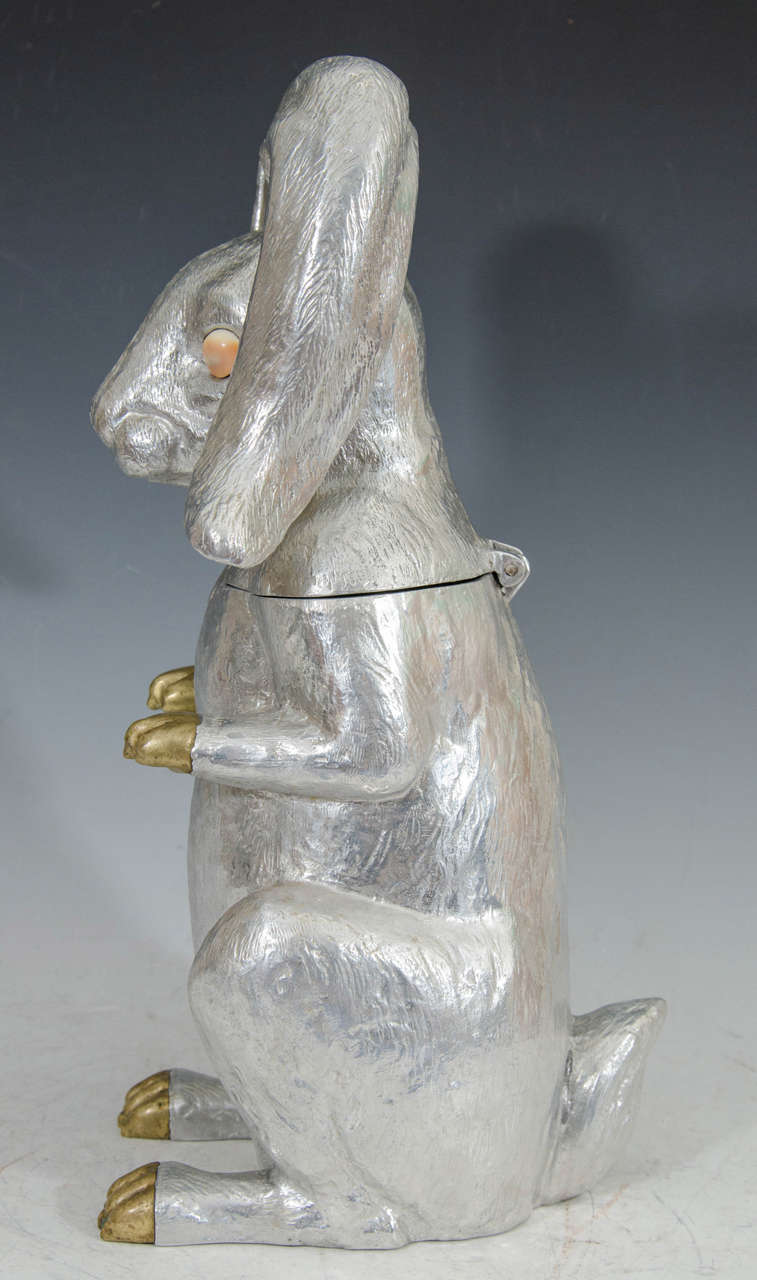 20th Century Arthur Court Rabbit Ice Bucket or Wine Cooler In Good Condition In New York, NY