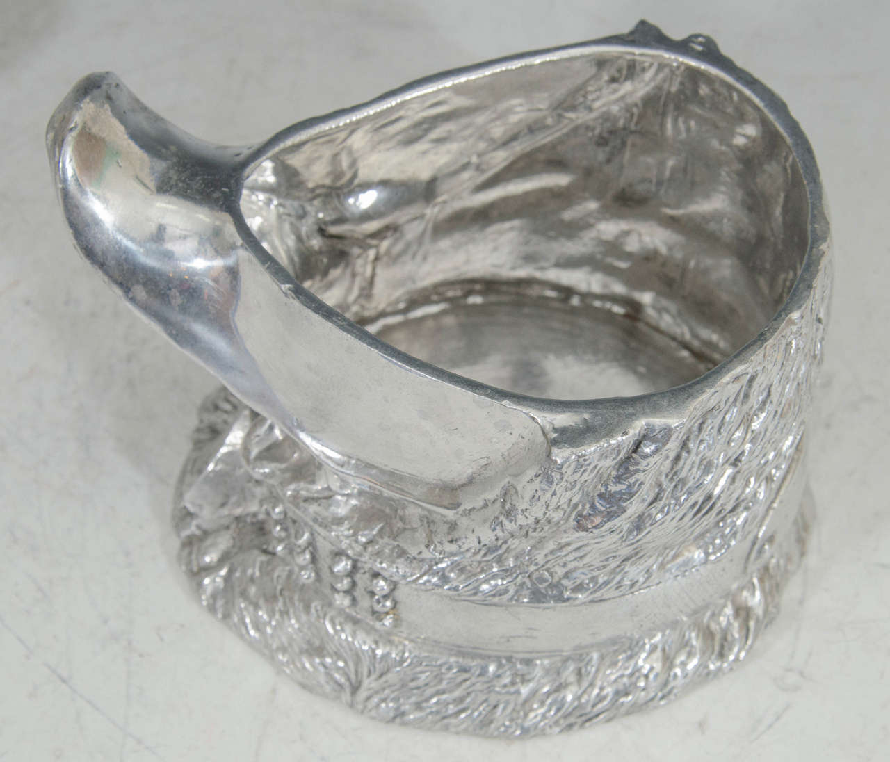 Aluminum 20th Century Arthur Court Bulldog Ice Bucket or Wine Cooler