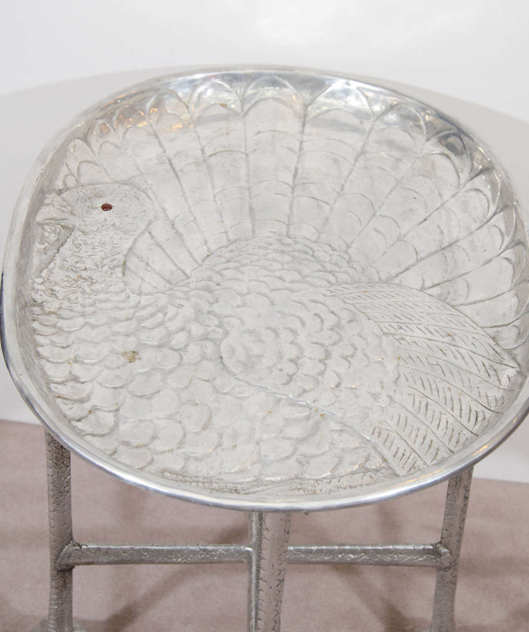 American Arthur Court Aluminum Platter on Stand