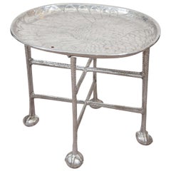 Arthur Court Aluminum Platter on Stand