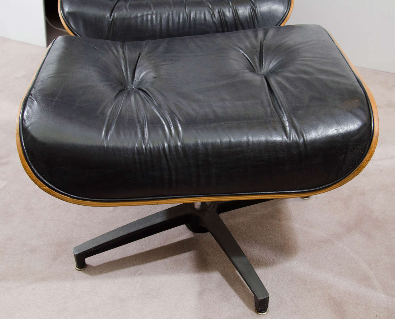 American Midcentury Eames Style Lounge Chair and Ottoman