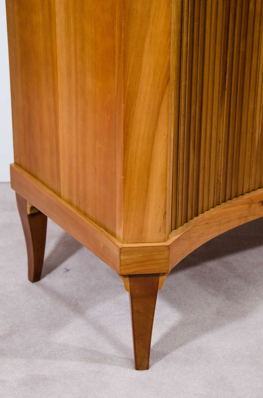 Mid-20th Century Midcentury Tambour Door Cabinet by Baker