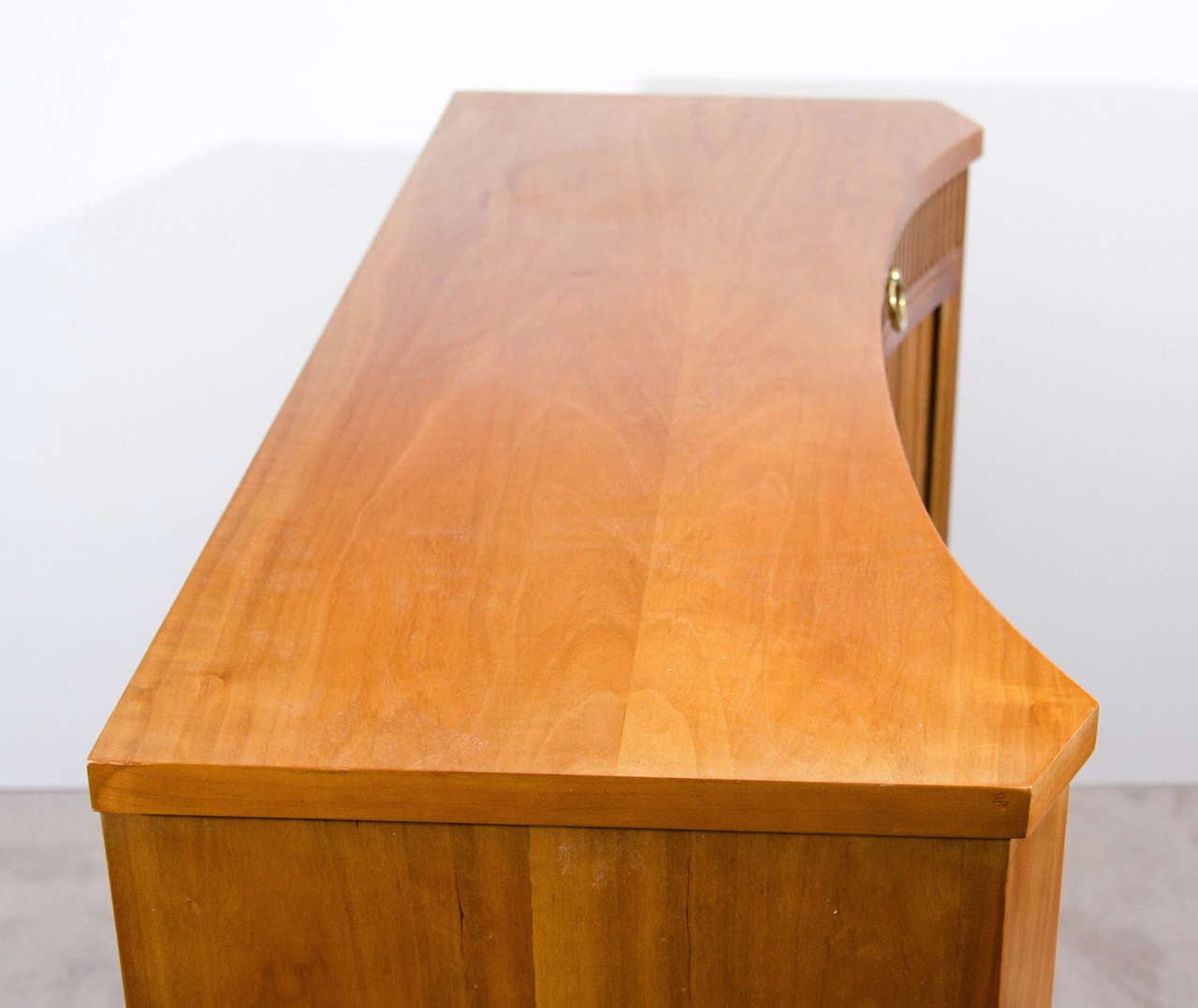 Midcentury Tambour Door Cabinet by Baker 1