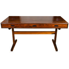 Danish Modern Brazilian Rosewood Trestle Desk